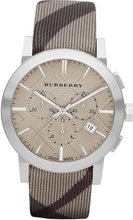 Burberry BU9358 The City Swiss Chronograph Smoked Check Strap