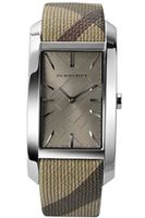 Burberry BU9404 Heritage Beige Leather Strap Cappuccino Dial Rectangular
