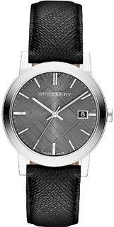 Burberry Grey Dial Black Polyvinl BU9030