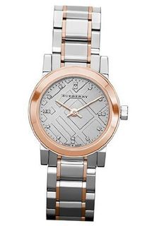 Burberry Heritage Grey Dial Two-tone Stainless Steel Ladies BU9214