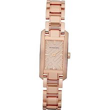 Burberry Rose Gold Rectangular Ladies BU9602