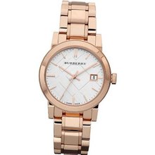 Burberry , Swiss Rose Gold Tone Stainless Steel Bracelet 34mm BU9104