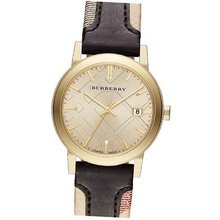 Burberry The City Gold-Tone Leather BU9032