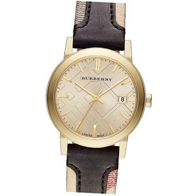 Burberry The City Gold-Tone Leather BU9032