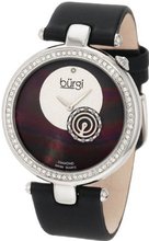 Burgi BU42BK Round Swiss Quartz Dazzling Diamond