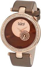 Burgi BU42BR Round Swiss Quartz Dazzling Diamond