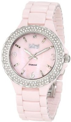 Burgi BU47PK Diamond Ceramic Mother-Of-Pearl Quartz