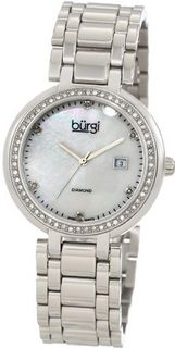 Burgi BU55SS Swiss Quartz Diamond Bracelet