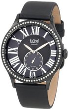 Burgi BU56BK Swiss Quartz Diamond Strap