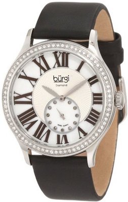Burgi BU56SS Swiss Quartz Diamond Strap