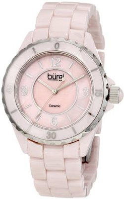 Burgi BU57PK Ceramic Quartz Bracelet