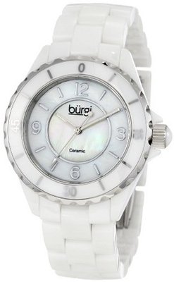 Burgi BU57WT Ceramic Quartz Bracelet