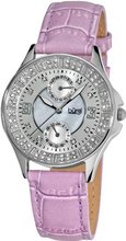 Burgi BUR044PU Diamond Classic Date Leather Strap
