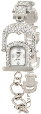 Burgi BUR049SS Mother-Of-Pearl Crystal Bracelet