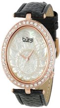 Burgi BUR050RG Oval Flower Pattern Quartz