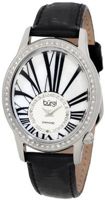 Burgi BUR058SS Swiss Quartz Diamond Strap