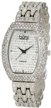 Burgi BUR059SS Tonneau Diamond & Crystal