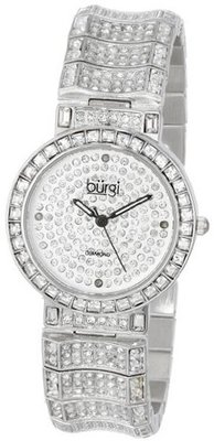 Burgi BUR060SS Diamond & Baguette Quartz