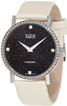 Burgi BUR061SSW Swiss Quartz Diamond Strap