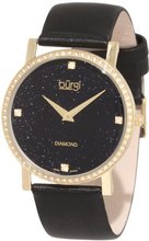 Burgi BUR061YGB Swiss Quartz Diamond Strap