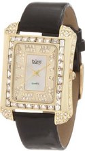 Burgi BUR063YG Rectangular Mother-Of-Pearl Crystal