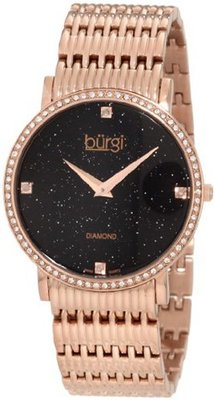 Burgi BUR064RG Swiss Quartz Diamond Bracelet