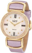 Burgi BUR065PU Swiss Quartz Diamond Strap