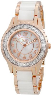 Burgi BUR066WTR Ceramic Bracelet Baguette Quartz