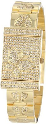 Burgi BUR068YG Diamond Butterfly Cover Quartz