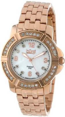 Burgi BUR069RG Stainless Steel Diamond Bracelet