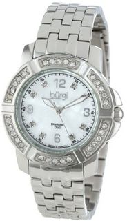 Burgi BUR069SS Stainless Steel Diamond Bracelet