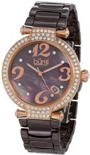 Burgi BUR071BR Quartz Date Ceramic Bracelet