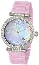Burgi BUR071PK Quartz Date Ceramic Bracelet