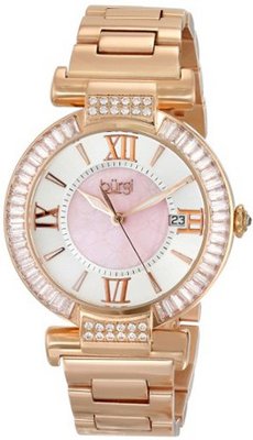 Burgi BUR082RG Analog Display Swiss Quartz Rose Gold