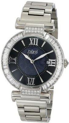 Burgi BUR082SS Analog Display Swiss Quartz Silver