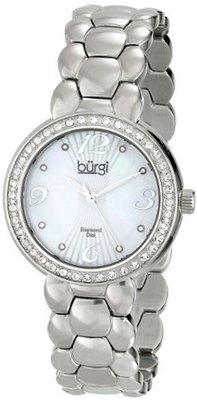 Burgi BUR084SS Analog Display Swiss Quartz Silver