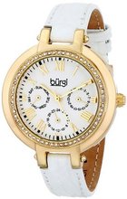 Burgi BUR085YGW Analog Display Japanese Quartz White