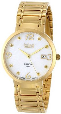 Burgi BUR086YG Analog Display Swiss Quartz Gold