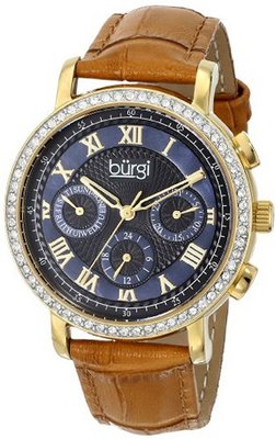 Burgi BUR087BG Analog Display Swiss Quartz Beige