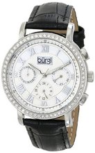 Burgi BUR087BK Analog Display Swiss Quartz Black