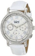Burgi BUR087SSW Analog Display Swiss Quartz White