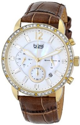Burgi BUR089BR Analog Display Quartz Brown