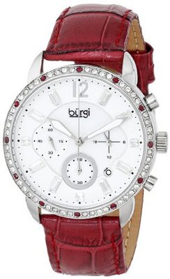 Burgi BUR089BUR Analog Display Quartz Red