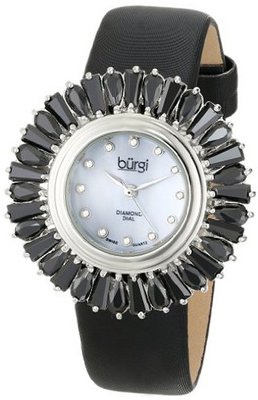 Burgi BUR092BK Analog Display Japanese Quartz Black