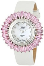 Burgi BUR092PK Analog Display Japanese Quartz White