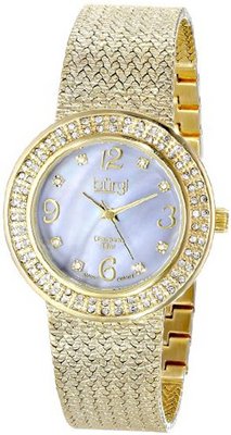 Burgi BUR097YG Analog Display Swiss Quartz Gold