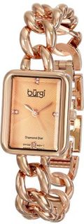 Burgi BUR100RG Analog Display Swiss Quartz Rose Gold