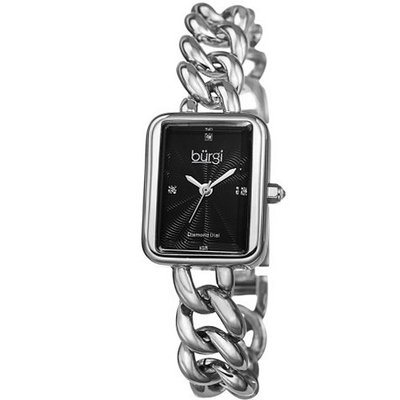 Burgi BUR100SSB Analog Display Swiss Quartz Silver