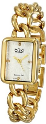 Burgi BUR100YG Analog Display Swiss Quartz Gold