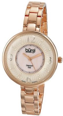 Burgi BUR103RG Analog Display Swiss Quartz Rose Gold